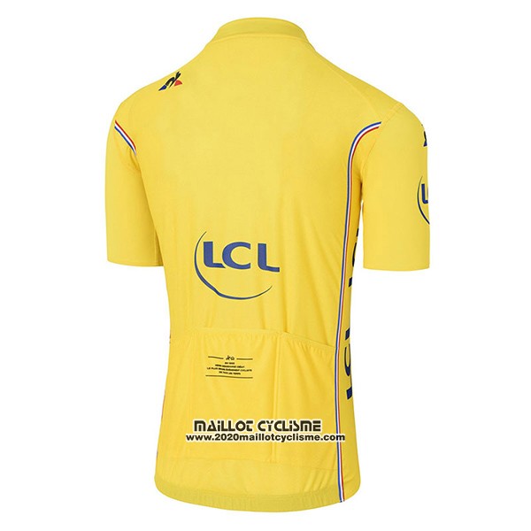 2017 Maillot Ciclismo Tour de France Jaune Manches Courtes et Cuissard